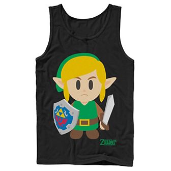 Men's Nintendo Legend Of Zelda Links Awakening Link Avatar Cartoon Portrait Tank Top