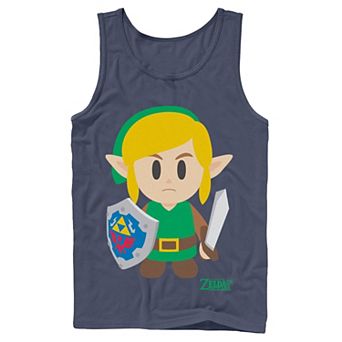 Men's Nintendo Legend Of Zelda Links Awakening Link Avatar Cartoon Portrait Tank Top