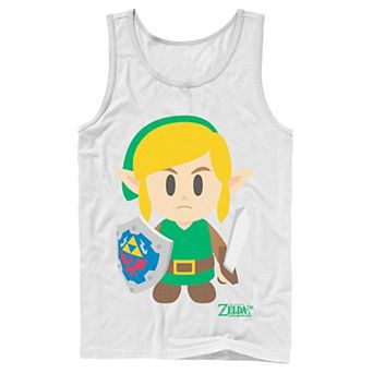 Men's Nintendo Legend Of Zelda Links Awakening Link Avatar Cartoon Portrait Tank Top