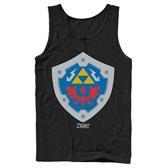 Men's Nintendo Legend Of Zelda Links Awakening Hylian Shield Logo Tank Top