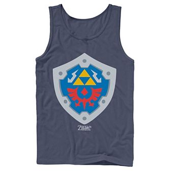 Men's Nintendo Legend Of Zelda Links Awakening Hylian Shield Logo Tank Top