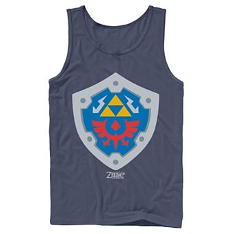 Men's Nintendo Legend Of Zelda Links Awakening Hylian Shield Logo Tank Top