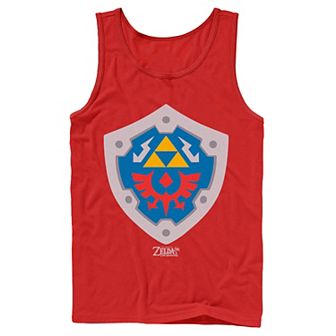 Men's Nintendo Legend Of Zelda Links Awakening Hylian Shield Logo Tank Top