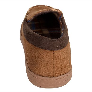 Men's HeatKeep Memory Foam Brown Moccasin Slippers