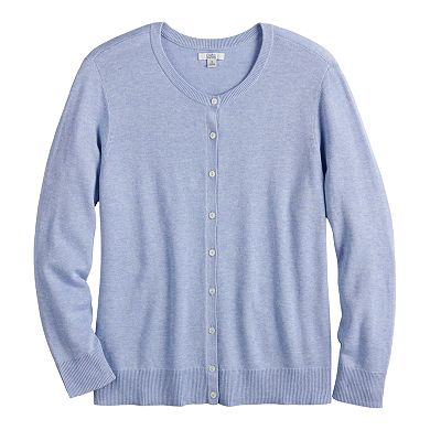 Women's Croft & Barrow® Essential Button-Front Cardigan