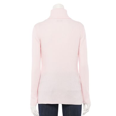 Women's Croft & Barrow® Ribbed Turtleneck Sweater