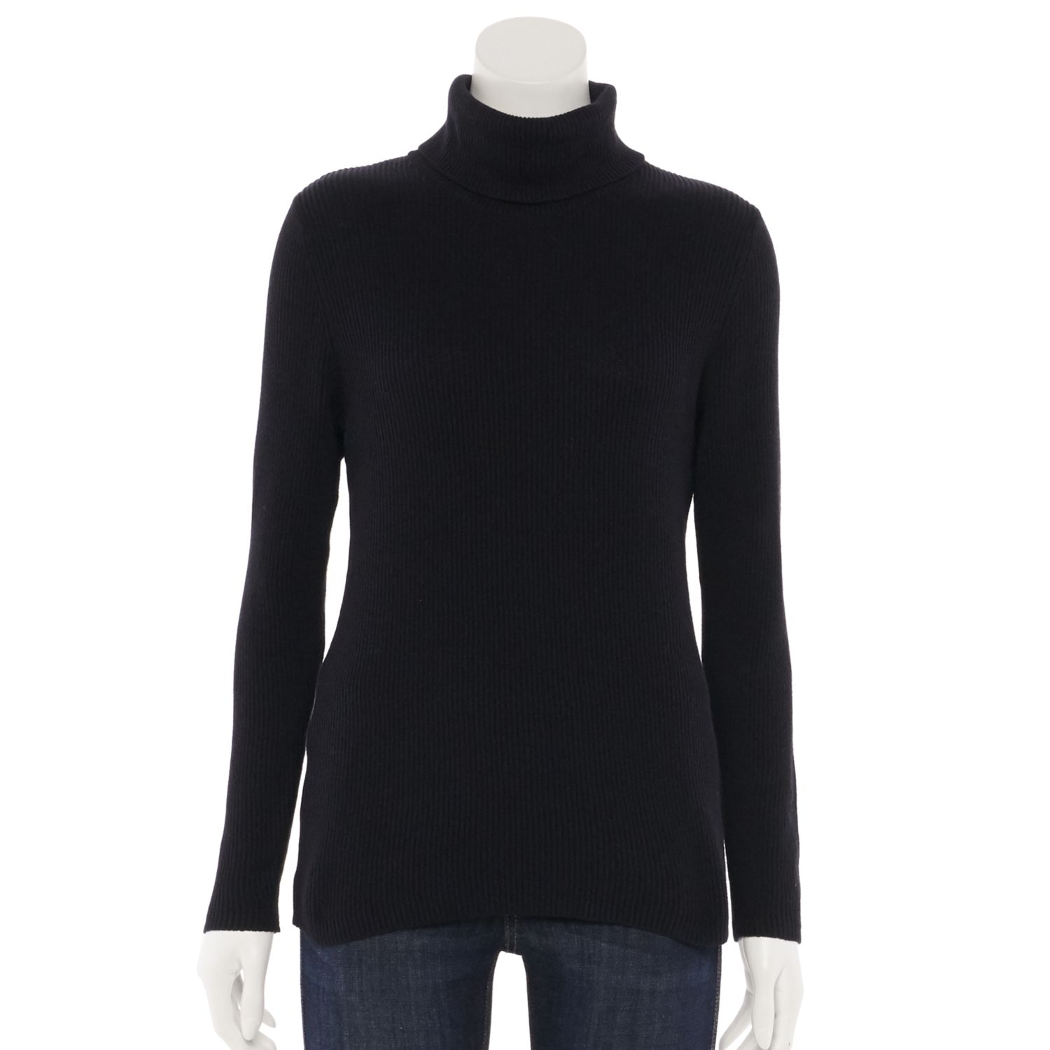 womens black turtleneck sweater