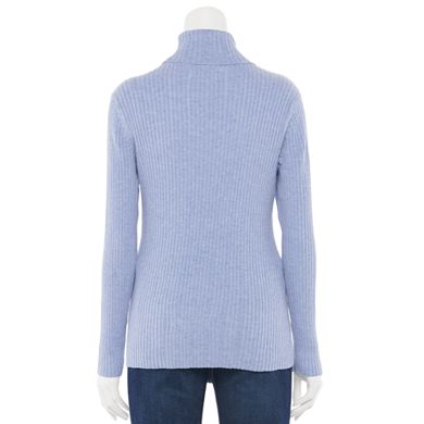 Women's Croft & Barrow® Ribbed Turtleneck Sweater 