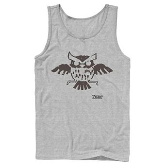 Men's Nintendo Legend Of Zelda Links Awakening Owl Glyph Portrait Tank Top