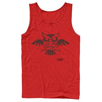 Men's Nintendo Legend Of Zelda Links Awakening Owl Glyph Portrait Tank Top