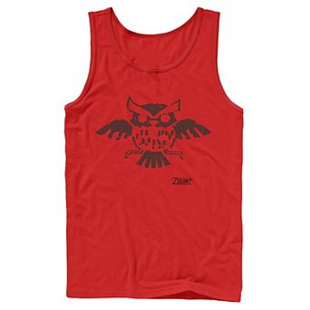Men's Nintendo Legend Of Zelda Links Awakening Owl Glyph Portrait Tank Top
