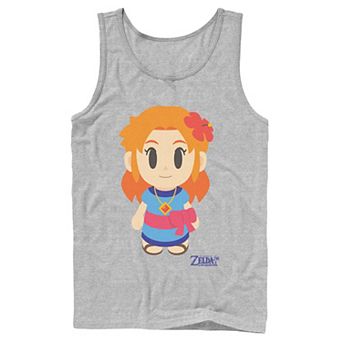 Men's Nintendo Legend Of Zelda Links Awakening Marin Avatar Style Portrait Tank Top
