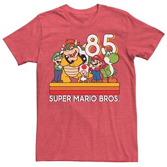 Men's Nintendo Super Mario Retro Character Line-Up Tee