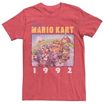 Men's Nintendo Mario Kart Vintage 1992 Racers Group Shot Tee