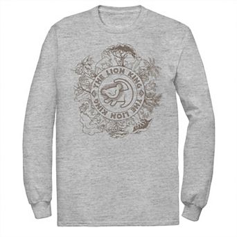 Disney's The Lion King Men's Circle Of Life Line Art Logo Tee
