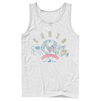 Men's Disney / Pixar Wall-E Eve Earth Keep It Clean Tank Top