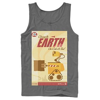 Disney / Pixar's WALL-E Men's Cleaning The Earth One Cube At A Time Tank Top