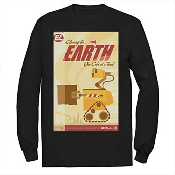 Disney / Pixar's WALL-E Men's Cleaning The Earth One Cube At A Time Tee