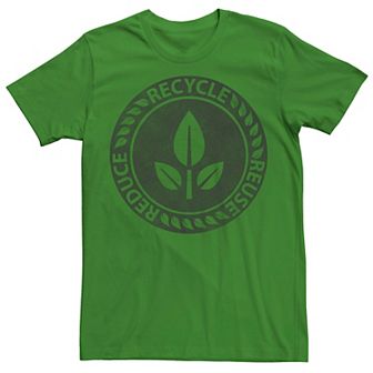 Men's Disney / Pixar Wall-E The Three R's Leaf Logo Tee