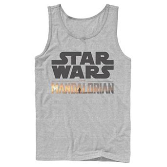 Men's Star Wars The Mandalorian Show Logo Stack Tank Top