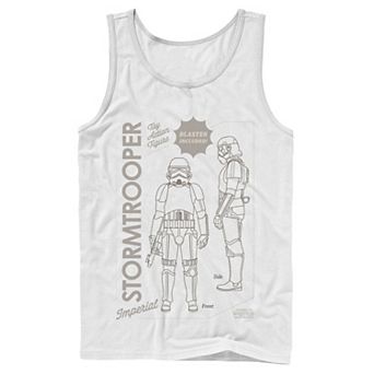 Men's Star Wars The Mandalorian Stormtrooper Action Figure Tank Top