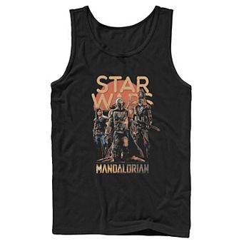 Men's Star Wars The Mandalorian Grunge Character Tank Top