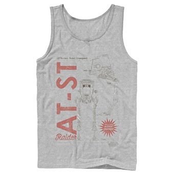 Men's Star Wars The Mandalorian AT-ST Action Figure Tank Top