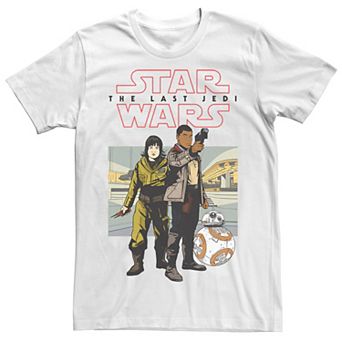 Men's Star Wars Last Jedi Poe, Rose, Finn & BB-8 Ready Tee