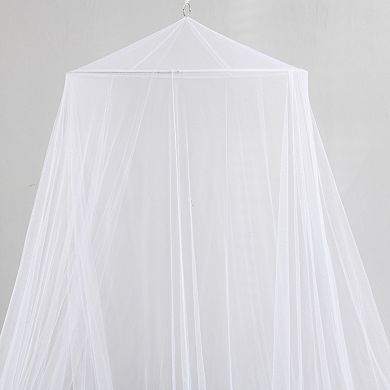 Casablanca Oasis Round Collapsible Hoop Sheer Bed Canopy