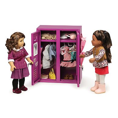 Badger Basket School Style Double Doll Locker - Purple