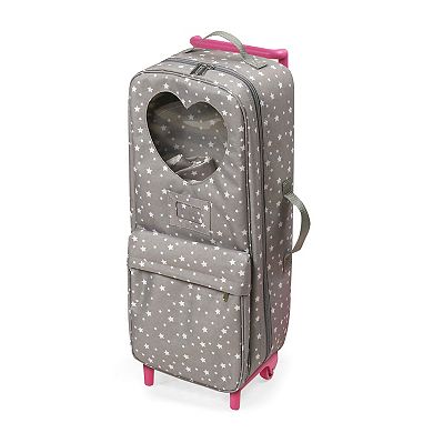 Badger Basket Travel and Tour Trolley Carrier with Bed for 18-inch Dolls