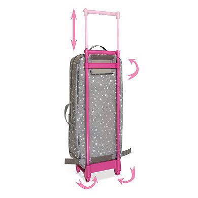 Badger Basket Travel and Tour Trolley Carrier with Bed for 18-inch Dolls