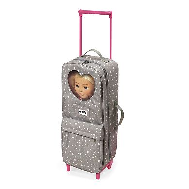 Badger Basket Travel and Tour Trolley Carrier with Bed for 18-inch Dolls