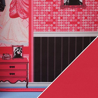 Badger Basket Home & Go Dollhouse Playset Travel & Storage Case with Bed/Bedding for 12-inch Fashion Dolls