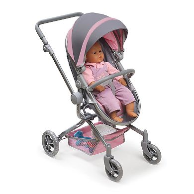 Badger Basket Daydream Multi-Function Single Doll Pram & Stroller