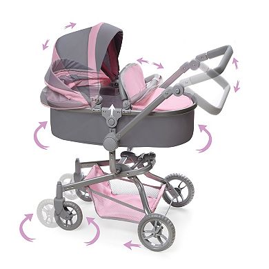 Badger Basket Daydream Multi-Function Single Doll Pram & Stroller