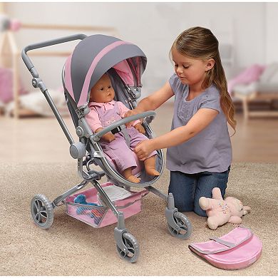 Badger Basket Daydream Multi-Function Single Doll Pram & Stroller