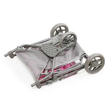 Badger Basket Trek 3-Wheel Folding Twin Doll Jogging Stroller