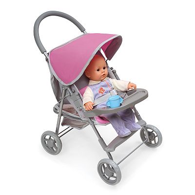 Badger Basket Glide Folding Single Doll Stroller