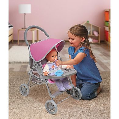 Badger Basket Glide Folding Single Doll Stroller