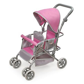 Badger Basket Cruise Folding Inline Double Doll Stroller