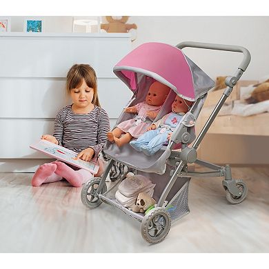 Badger Basket Voyage Twin Carriage Doll Stroller