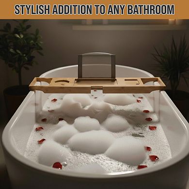 Portsmouth Home Bamboo Bath Caddy