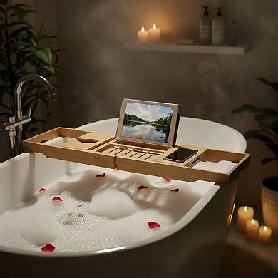 Portsmouth Home Bamboo Bath Caddy