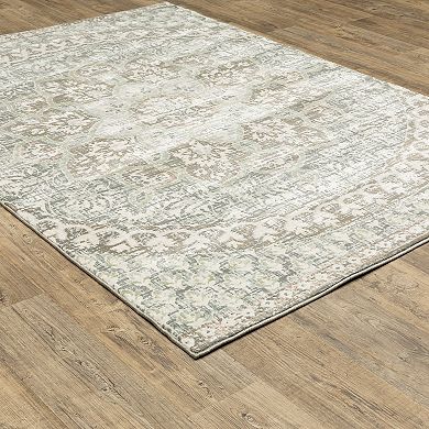 StyleHaven Camelia Distressed Floral Area Rug