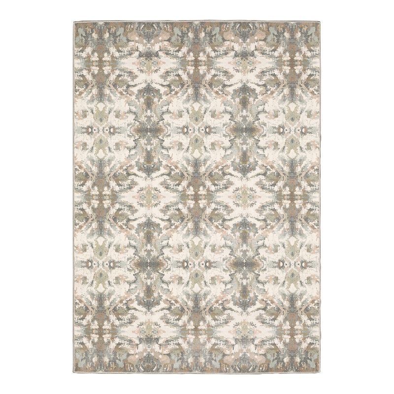 StyleHaven Camelia Fading Geometric Area Rug, White, 10X13 Ft
