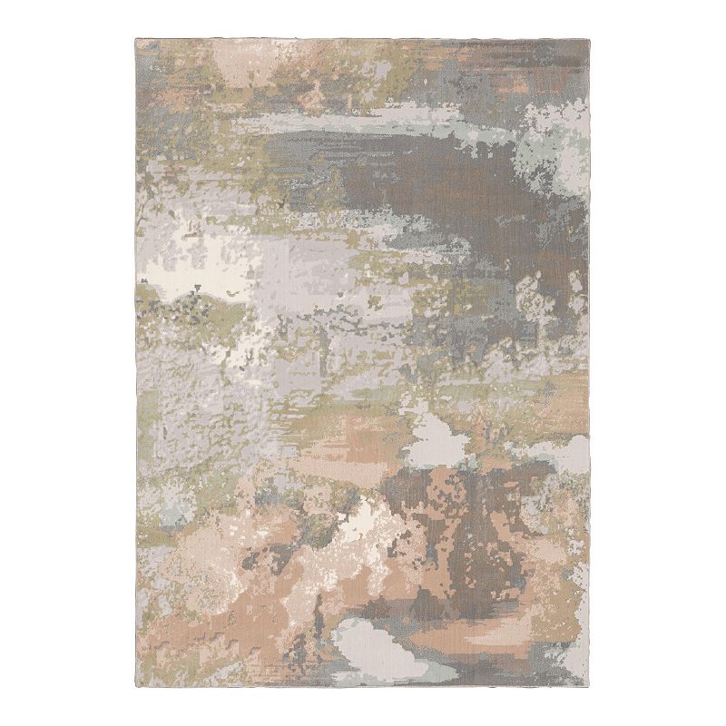 StyleHaven Camelia Distressed Galaxy Area Rug, Grey, 8X11 Ft