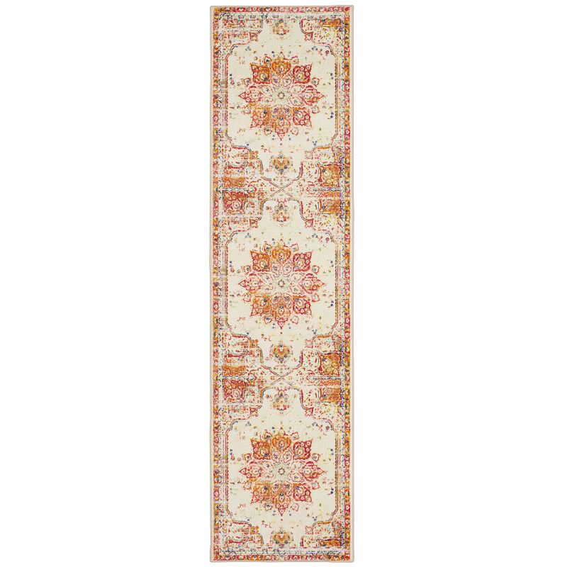 Mohawk Home Prismatic EverStrand Empearal Rug, Red, 2X9 Ft