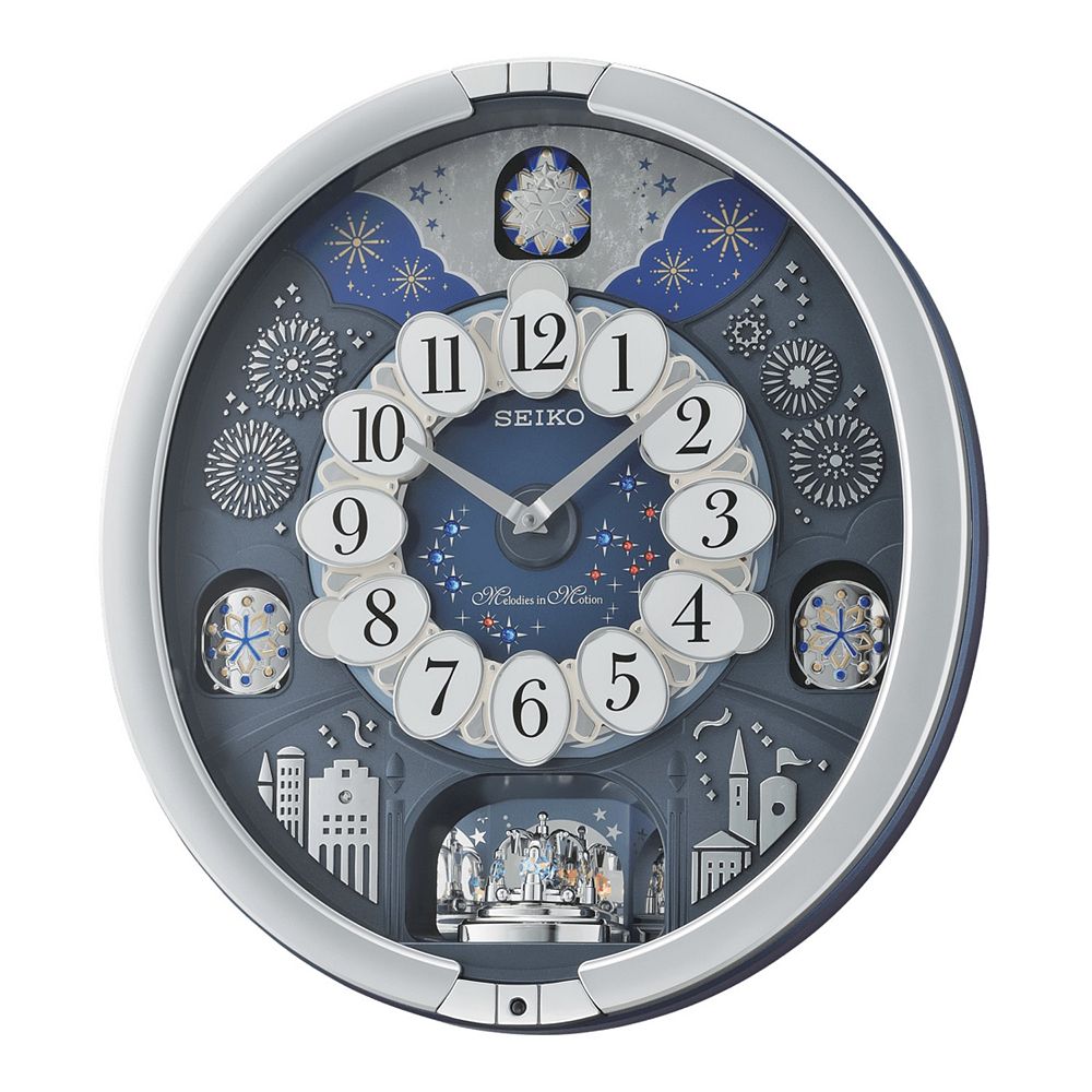 Seiko Glittering Melodies In Motion Wall Clock