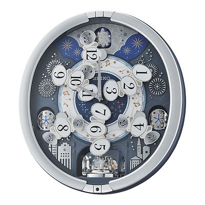 【海外限定・美品】SEIKO からくり時計 Melodies in Motion Seiko Glittering Melodies In Motion Wall Clock